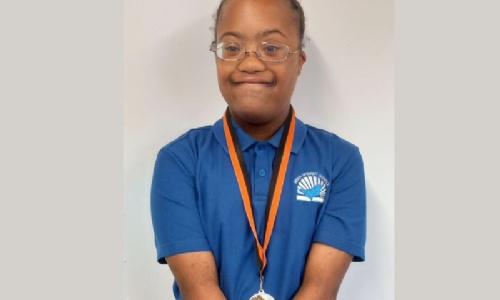 Hannah-Ruth with her bronze medal